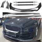 For Jaguar Xe Xjl Carbon Fiber Front Bumper Lip Spoiler 86.6" Side Skirt Kit. Fixed Price $189.99.