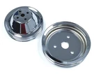 Double Groove Pulley Kit, Fits Chevy Sbc Short Water Pump, Chrome Steel, 283 327. Fixed Price $60.95.