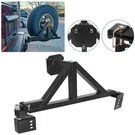 Black Spare Tire Carrier For 2003-2009 Hummer H2 Rack W/ Drop-down Option Rear. Fixed Price $191.50.
