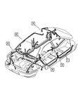 Genuine Mopar Front Door Wiring Right 5019161AA. Fixed Price $100.75.