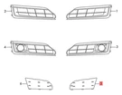 Genuine End Cap Left Audi A8 S8 Quattro 4H0807151B. Fixed Price $32.57.