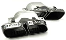 Exhaust Tips For Mercedes C-class W206 S206 C63 Amg Night Package Black. Fixed Price $205.70.