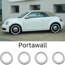 Universal 17" White Wall Port Set 4 Fits: Vw New Beetle Ford Chevy&more. Fixed Price $64.09.