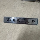 Rolls Royce Bentley Brooklands Rear Trunk Boot Badge Emblem Nameplate Oem Tag. Fixed Price $50.00.
