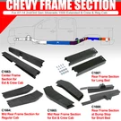 Center/mid-rear/rear Frame Section For 07-14 2ND/3RD Gen Silverado Reg/crew/ext. Fixed Price $169.99.