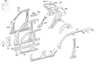 Genuine Mercedes-benz A-pillar 166-630-01-10. Fixed Price $381.35.