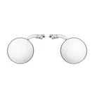 Universal Curved Arm 4" Drop Mount Peep Rear View Outside Door Mirrors. Fixed Price $68.04.