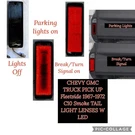Chevy Gmc Truck Pick Up Fleetside 1967-1972 C10 Smoke Tail Light Lenses W O-led. Fixed Price $49.99.