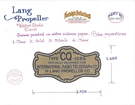 Lang Aircraft Propeller 1930S Water Slide Decal - International Radio Telegraph. Fixed Price $85.00.