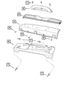 Genuine Mopar Rear Shelf Bracket 68102209AA. Fixed Price $66.05.