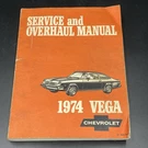 1974 Chevrolet Vega Service And Overhaul Shop Manual St 300-74 Chevy Repair Book. Fixed Price $7.00.