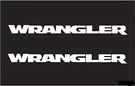 (2X) Set Of Jeep Wrangler Hood Decals Sticker Glossy White. Fixed Price $24.98.