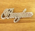 One Nos 1987-1992 Cadillac "brougham" Quarter Panel Emblem Ornament Plate Script. Fixed Price $89.95.