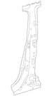 Genuine Nissan Body B-pillar Reinforcement G6514-9DLMA. Fixed Price $560.29.