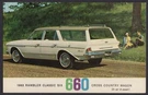 1963 Rambler Classic 660 Cross Country Wagon Dealer Advertising Postcard. Fixed Price $7.19.