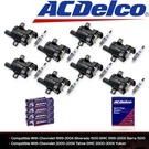 Pack Of 8 Acdelco UF262 Round Ignition Coils & Spark Plugs For Chevrolet Gmc. Fixed Price $125.99.