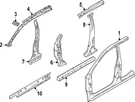 Genuine Nissan Center Pillar Reinforced G6571-7LGMA. Fixed Price $775.93.