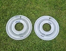Pair Vintage 15" Lyon Stainless Wheel Covers For Factory Hubcaps Hole 4WD. Fixed Price $99.00.