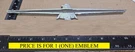 (1) Ford Thunderbird Circa '66 Sail Panel Roof Emblem C6SB 63517 A20 (X233). Fixed Price $36.00.