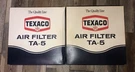 Two Vintage Nos Texaco TA-5 Air Filter New. Fixed Price $12.99.