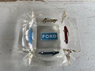 Rare - Vintage Ford Dealership Promotional Large Glass Ashtray 8" X. Fixed Price $150.00.