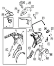Genuine Mopar Lift-gate Opening Trough Right 5074136AB. Fixed Price $18.71.