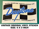 Daytona Auto-marine Tachs Gauges Vintage Original Vinyl Decal Sticker. Fixed Price $9.42.