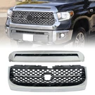 For 14-21 Toyota Tundra Chromed Front Upper Grille W/ Hood Bulge Molding. Fixed Price $189.25.