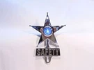 Light Up Blue Dot Vintage Style Safety Star License Plate Topper Hot Rat Rod. Fixed Price $51.95.