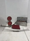 1950 1960 Ford Original Reflector Flare Kit W/ Storage Box. Fixed Price $45.00.