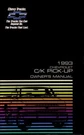 1993 Chevrolet Truck Owners Manual Guide. Fixed Price $47.50.