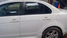2013 Mitsubishi Lancer Left Rear Driver Side Door White 84514. Fixed Price $445.00.