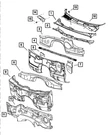 Genuine Mopar Cowl Plenum Upper Panel 68038078AB. Fixed Price $116.12.