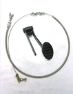 Fits - 1930'S 1940'S Ford Chevy Plymouth Rod Oval Black Aluminum Gas Pedal Cable. Fixed Price $54.75.