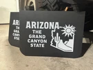 Arizona- Grand Canyon State Vintage Mud Flaps (1 Pair) 19" Wide X 14" Long. Fixed Price $135.00.