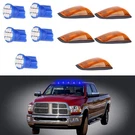 Ford 5X Amber Lens Cab Roof Running Marker Light W/ Base & Blue Led Us. Fixed Price $22.51.