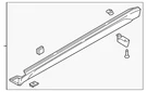 Genuine Hyundai 2017-2018 Tucson Rocker Molding 87751-D3110-NMS. Fixed Price $305.99.