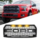 Front Bumper 2015-2017 Ford F150 Grille Raptor Style W/led Matte Black. Fixed Price $82.99.