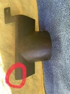 1971 72 73 Ford Mustang Mach Column To Dash Trim Cover D1ZB-6504459-B (black). Fixed Price $40.00.