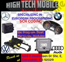 Mercedes Scn Coding Programming; Ecu, Eis, Cluster, Conductor Plate. Fixed Price $375.00.