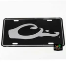Drake Waterfowl Authentic Duck Head Logo Black Metal License Plate Silver. Fixed Price $14.99.