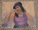 Calvin Burnett Oil Painting Board African American Artist Boston Legend. Fixed Price $1997.40.