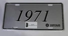 New 1971 Mopar Model Year License Plate. Fixed Price $16.49.