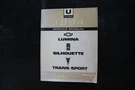 Gm 1994 Service Manual Lumina Silhouette Trans Sport Van Book. Fixed Price $34.99.