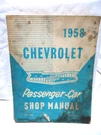 Vintage Oem 1958 Chevrolet Passenger Car Shop Manual RS-62-S &. Fixed Price $15.00.