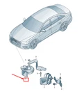 New Audi A6 4A C8 Upper Right Low Tone Horn Signal 4K6951221A. Fixed Price $104.35.