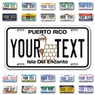 Custom State License Plates With Personalized Text Car 12X6- Moto 7X4 Bike 6X3. Fixed Price $17.99.