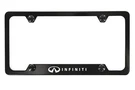 Infiniti Wordmark Black Powder Coated Metal License Plate Frame Holder. Fixed Price $41.95.