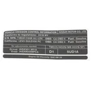 New Oem Nissan 2018-2019 Sentra Emission Label Engine Bay Decal 14805-5UD1A. Fixed Price $18.59.