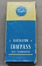 Vintage Taylor Navigator Compass 2957 White Auto Marine Open Box* Made Usa. Fixed Price $59.95.